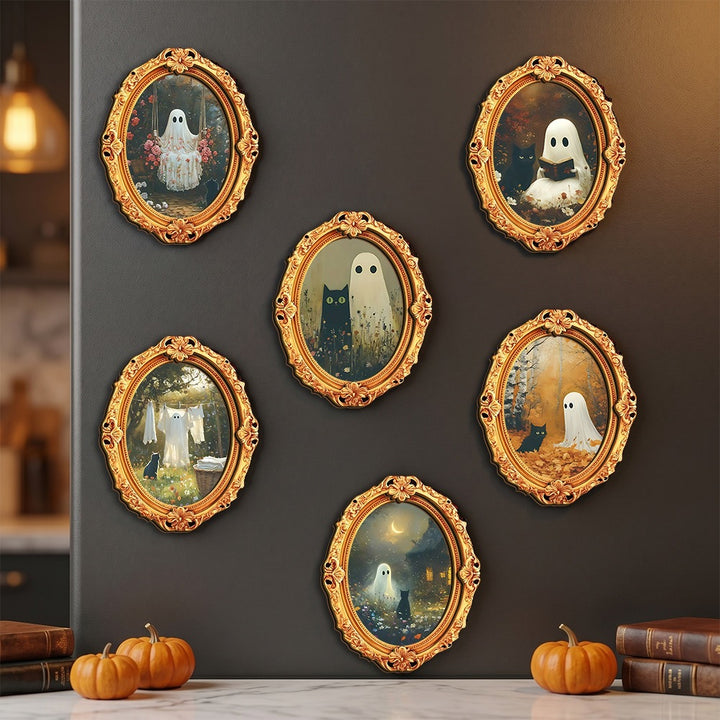Wall art with creative ghost motif Stornfield