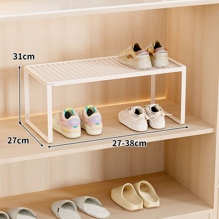 Adjustable Expandable Metal Shoe Shelf Organizer