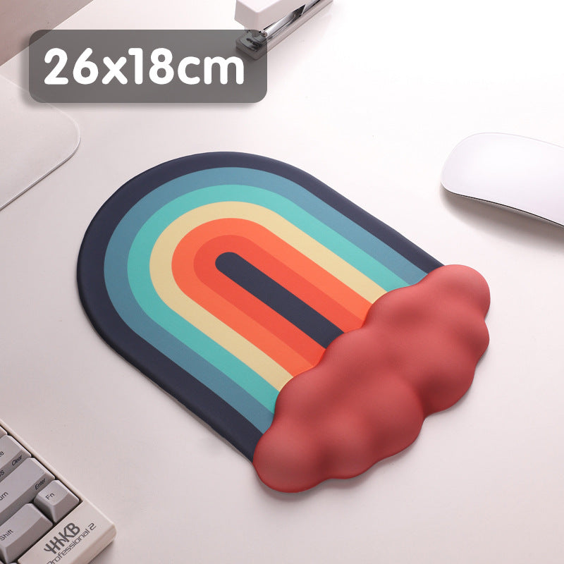 Rainbow-Themed Gel Mouse Pad