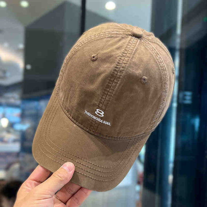 Men's Distressed Cotton Baseball Cap Stornfield