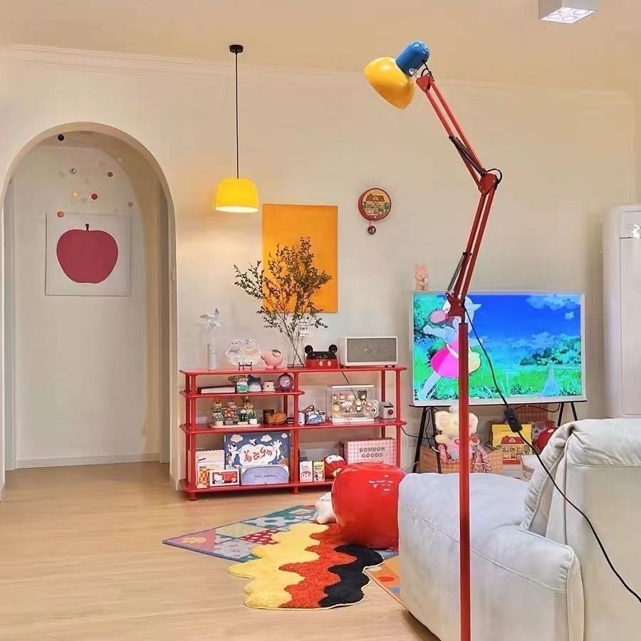 Adjustable Modern Floor Lamp with Colorful Design
