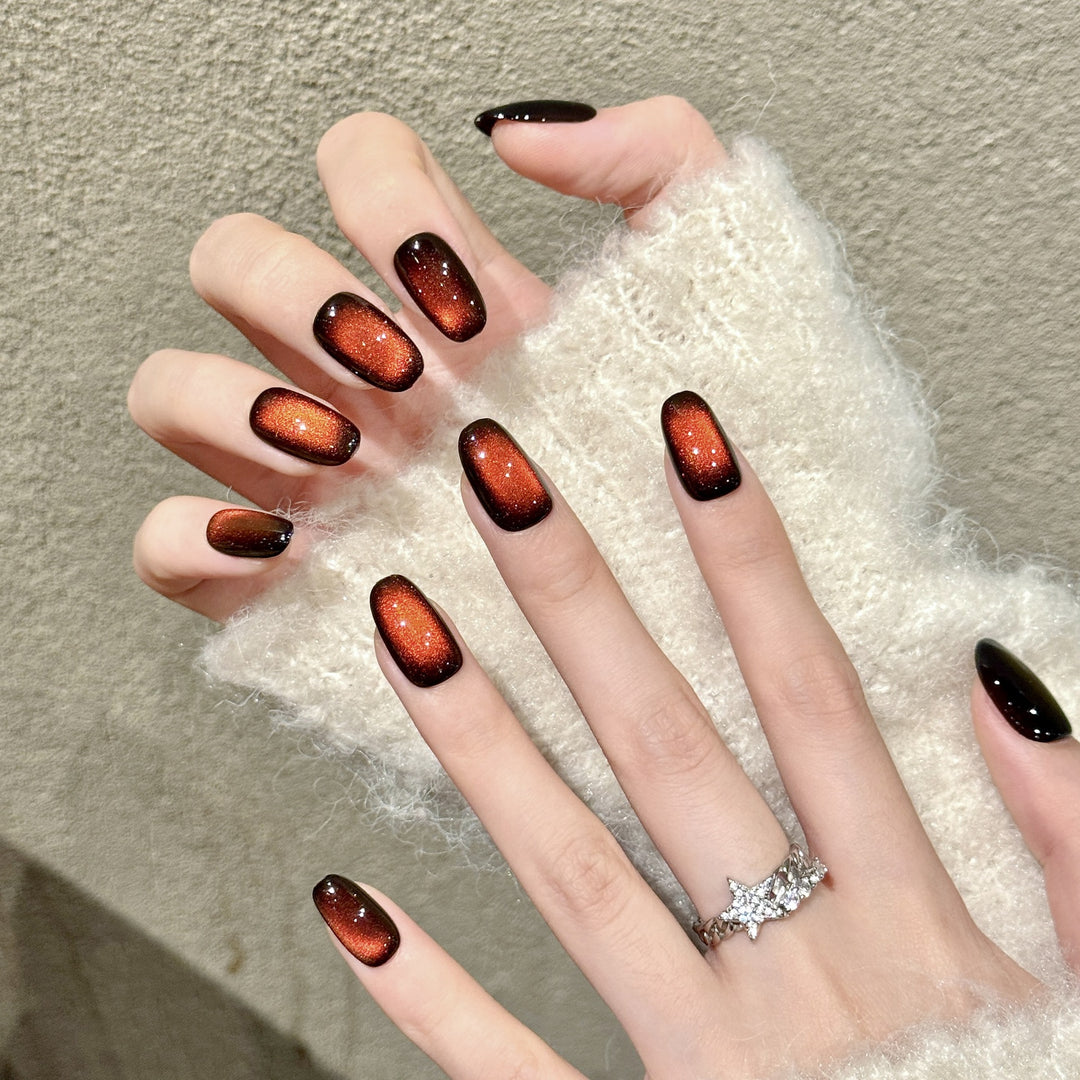 Glossy Ombre Press-On Nail Art Set
