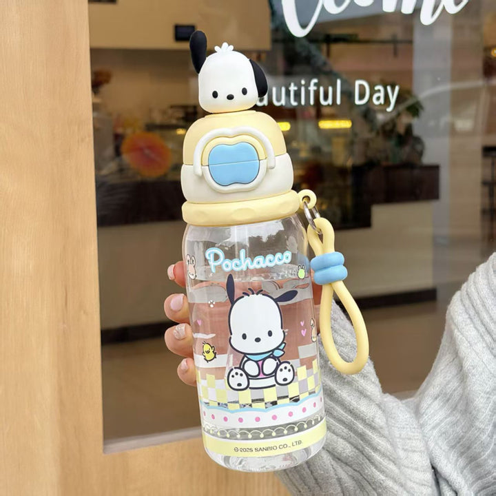 Ladies water bottle with interactive lid and cute Pochacco design Stornfield
