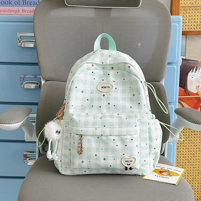 Stylish Checkered Mini Backpack Stornfield