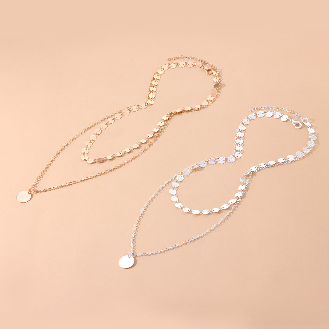 Layered Disc Chain Necklace Stornfield