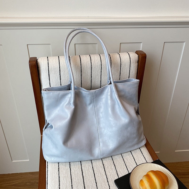 Luxurious Faux Leather Tote Bag