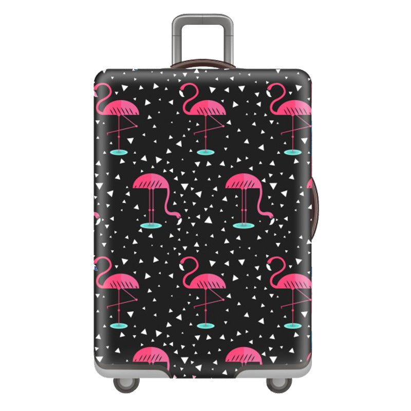 Women's Hard Shell Suitcase with Playful Flamingo Design Stornfield