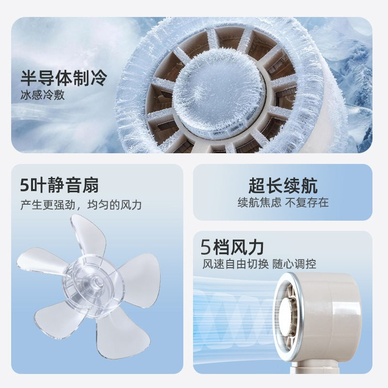 Women Portable Mini Cooling Fan with USB Connection and 5 Speeds Stornfield