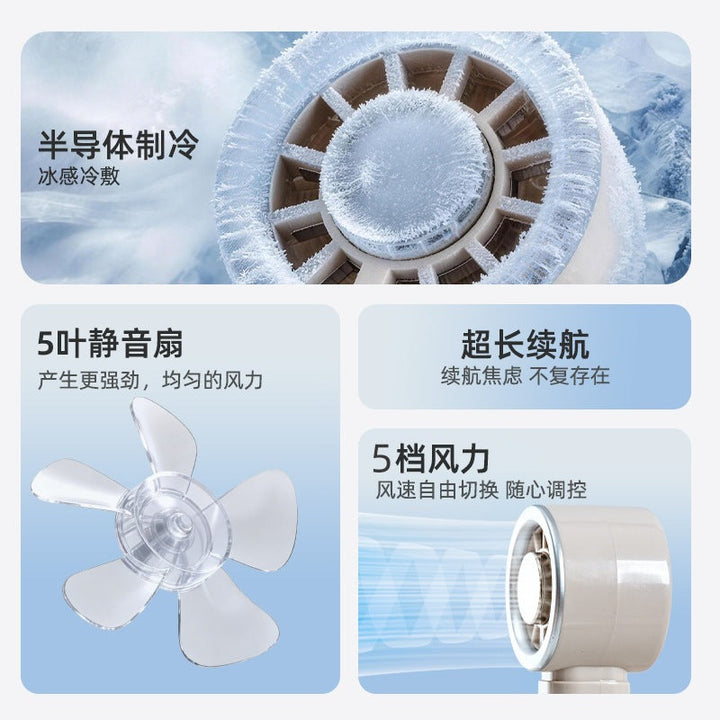 Women Portable Mini Cooling Fan with USB Connection and 5 Speeds Stornfield