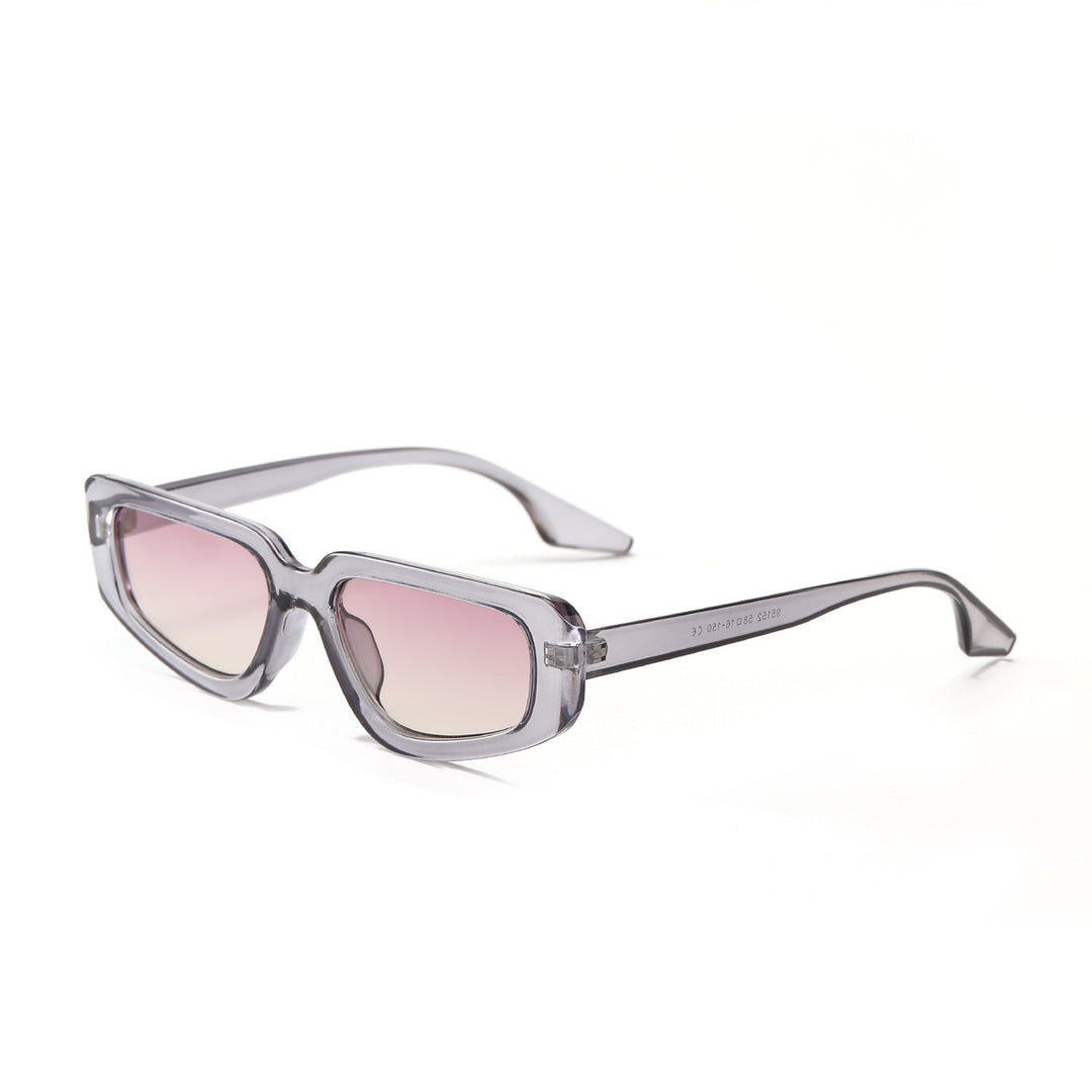 Women's stylish square sunglasses with modern high-gloss plastic frame Stornfield