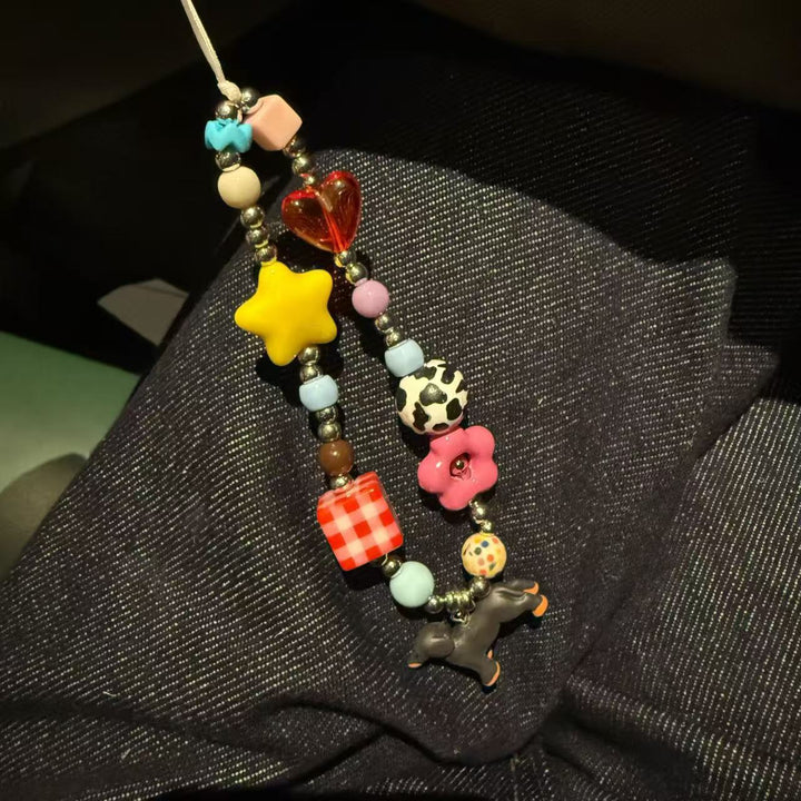 Playful Beaded Charm Phone Strap Stornfield 1790135886