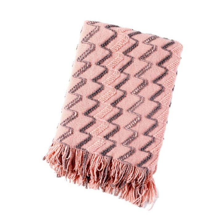 Textured Woven Throw Blanket