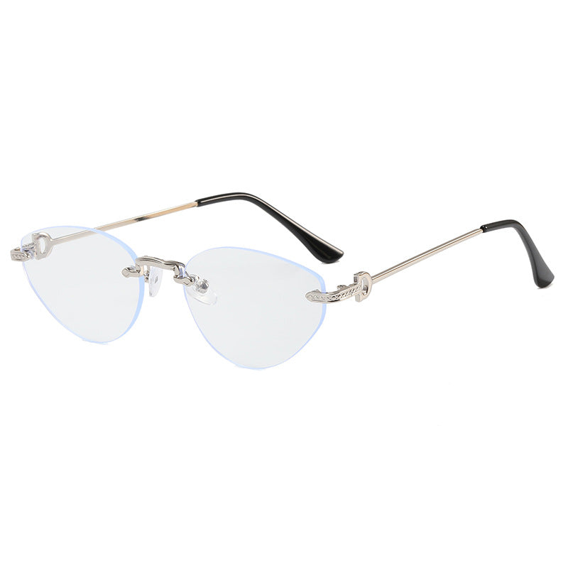 Women Futuristic Half-Frame Sunglasses Stornfield