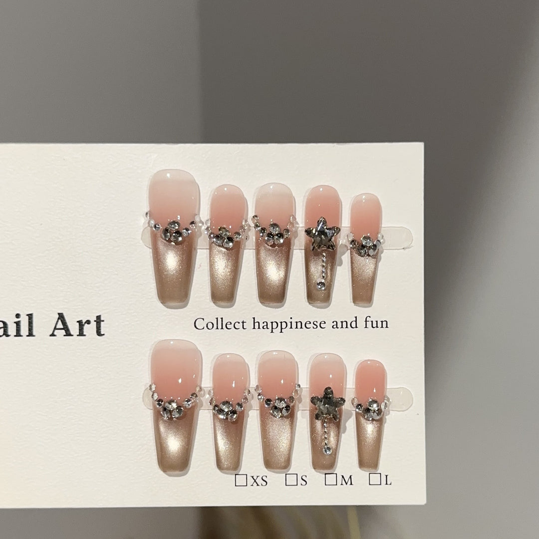 Elegant Decorative Press-On Nail Set