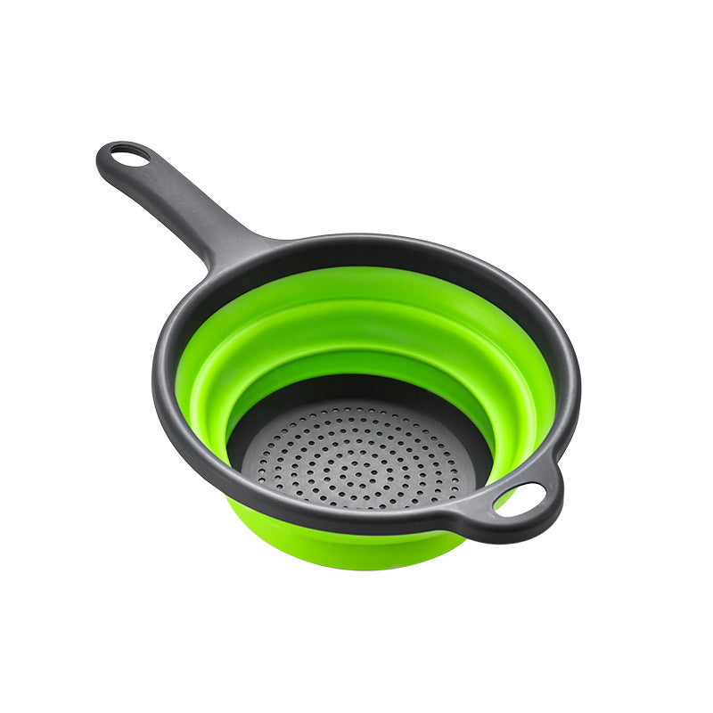 Collapsible Silicone Strainer with Ergonomic Handle Stornfield