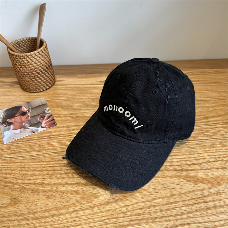 Women's Distressed Cotton Baseball Cap Stornfield