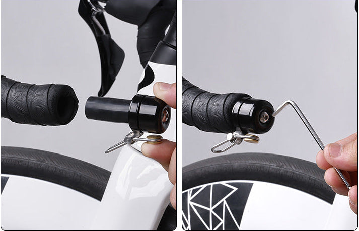 compact quick-release handlebar bell with secure latch Stornfield