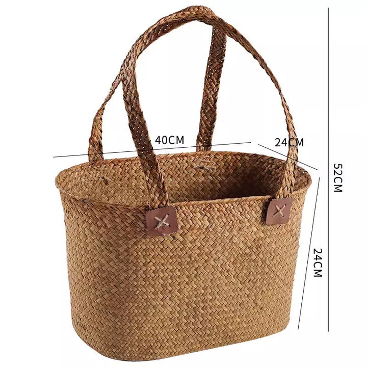 Handcrafted Woven Storage Tote Stornfield