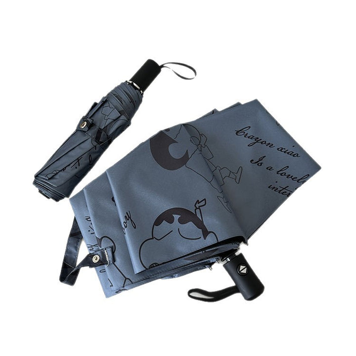 Women's Automatic Umbrella with Creative Comic Design Stornfield