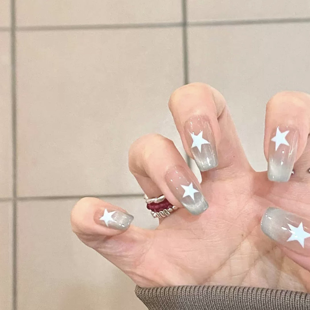 Star-Designed Press-On Nail Set