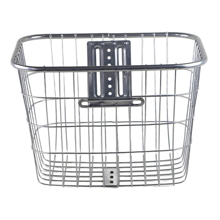 removable steel front bicycle cargo basket with universal mounting bracket Stornfield