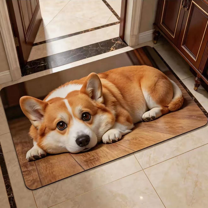 Dog Theme Decorative Mat