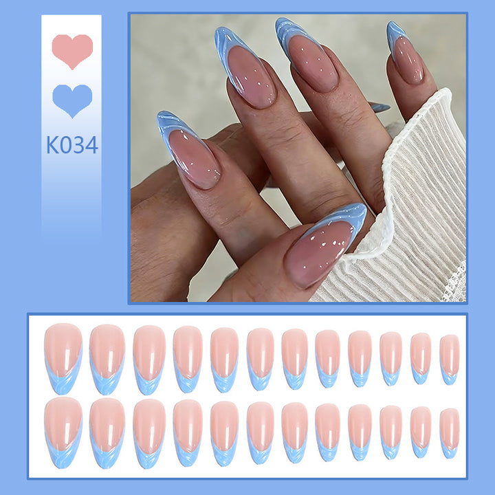 Acrylic nail set with elegant ombre gradients and modern tips Stornfield