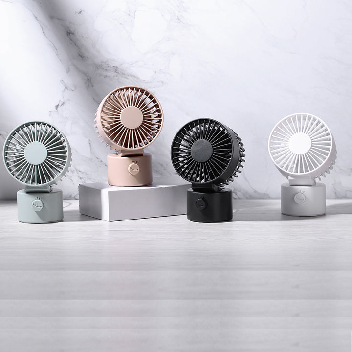 Unisex compact table fan with tiltable head and rechargeable battery Stornfield