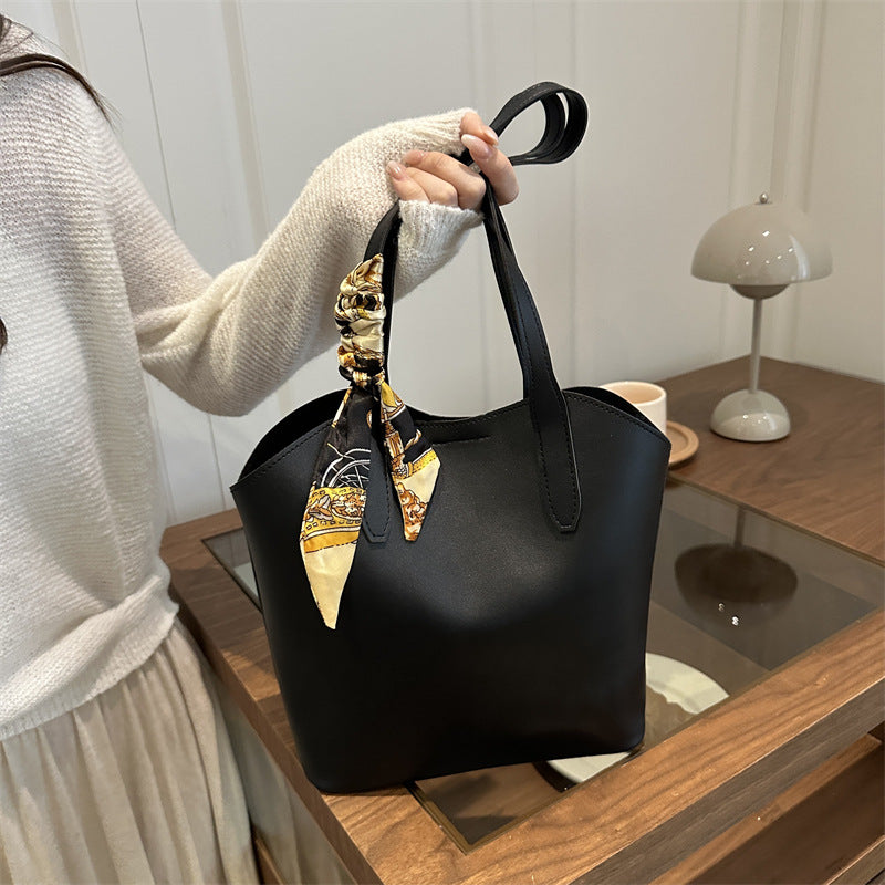WoChic Designer Tote Bag with Stylish Scarf Stornfield