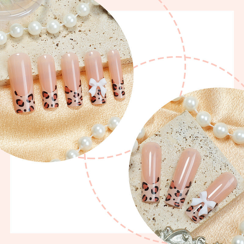 Artistic Leopard Print Press-On Nails Stornfield