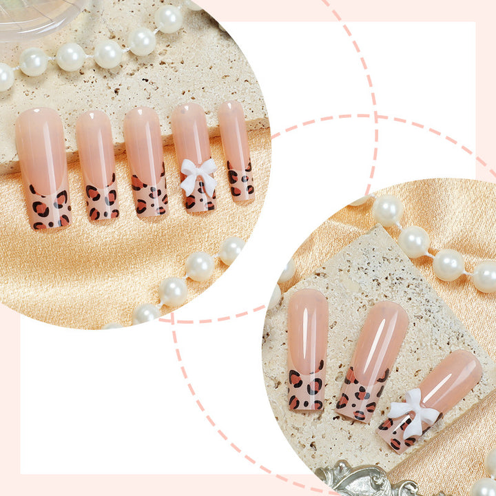 Artistic Leopard Print Press-On Nails Stornfield