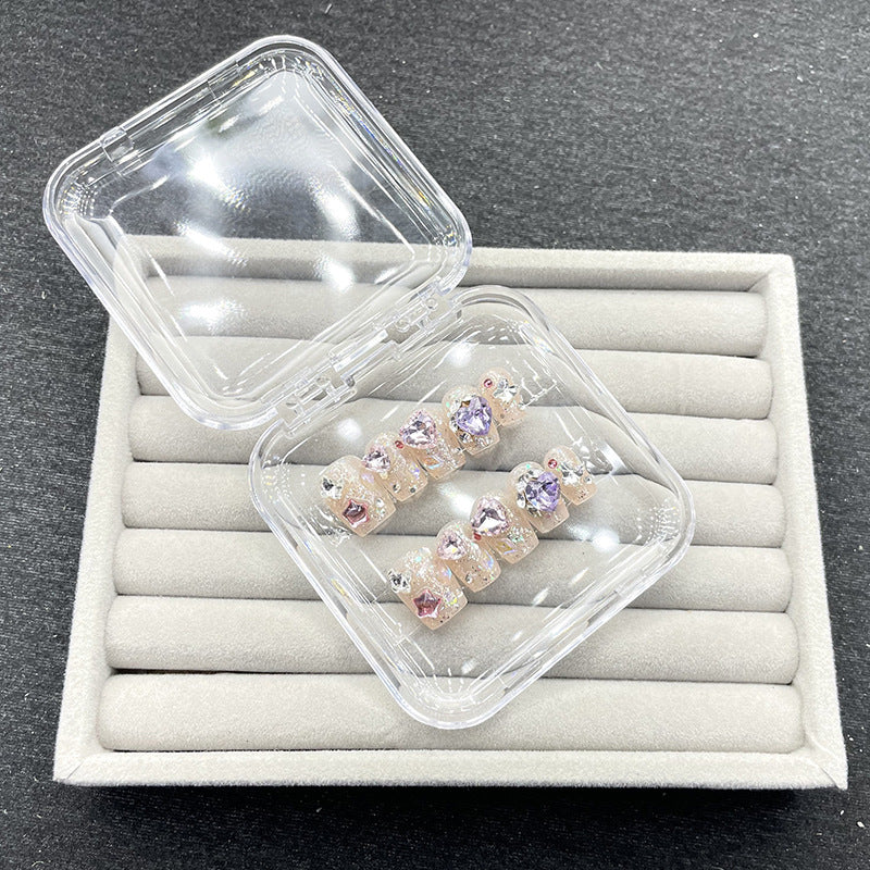 Decorative Rhinestone Press-On Nail Set