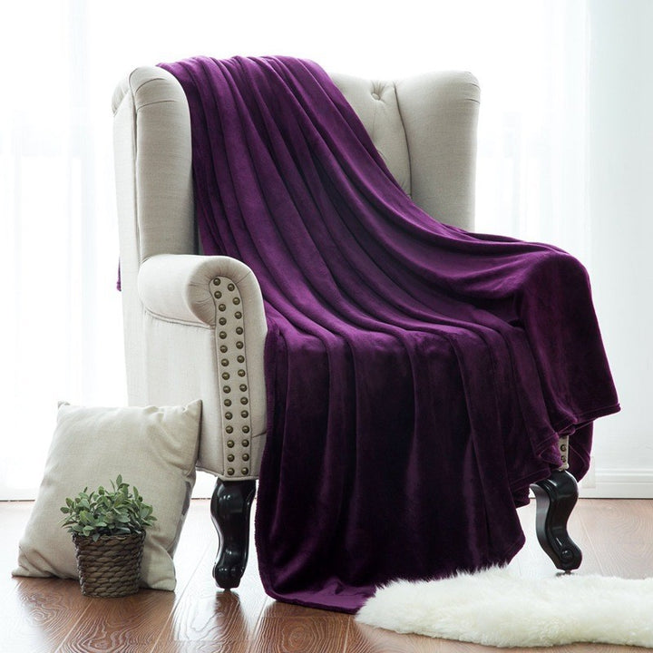 Women luxurious and cozy microfiber blanket Stornfield