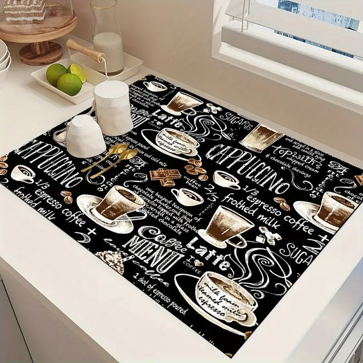 Coffee Bar Kitchen Mat Stornfield