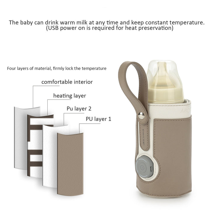 Elegant and Functional Bottle with Leather Sleeve Stornfield