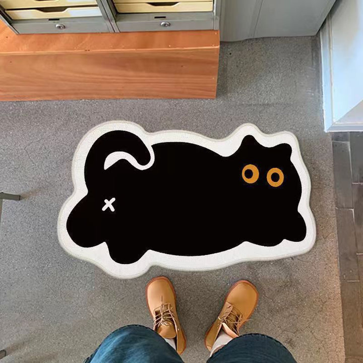 Cat-shaped Decorative Floor Mat