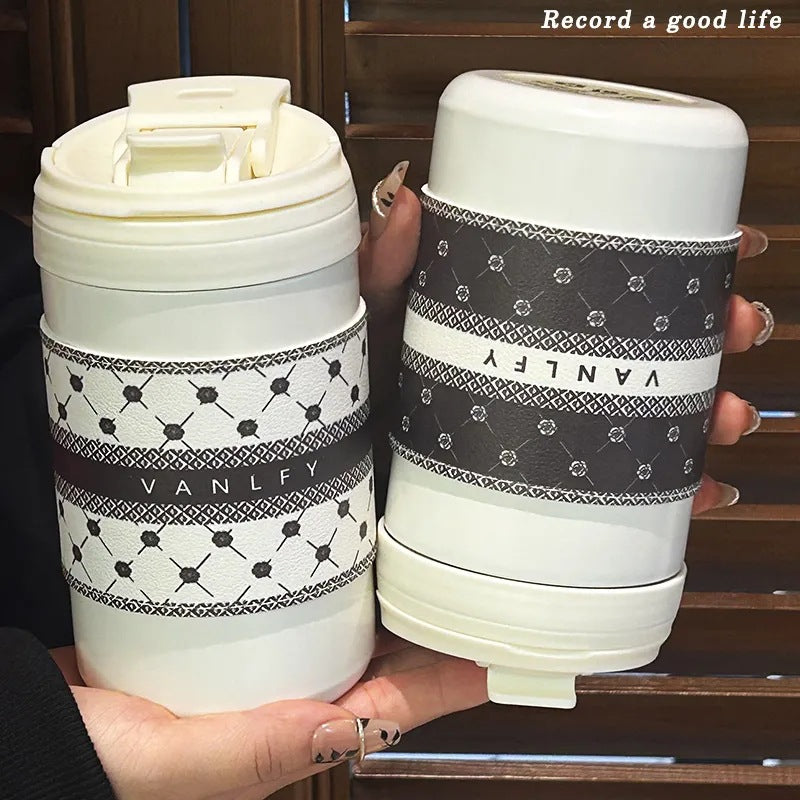 Women’s Insulated Drinking Cup with Practical One-Touch Closure Mechanism Stornfield