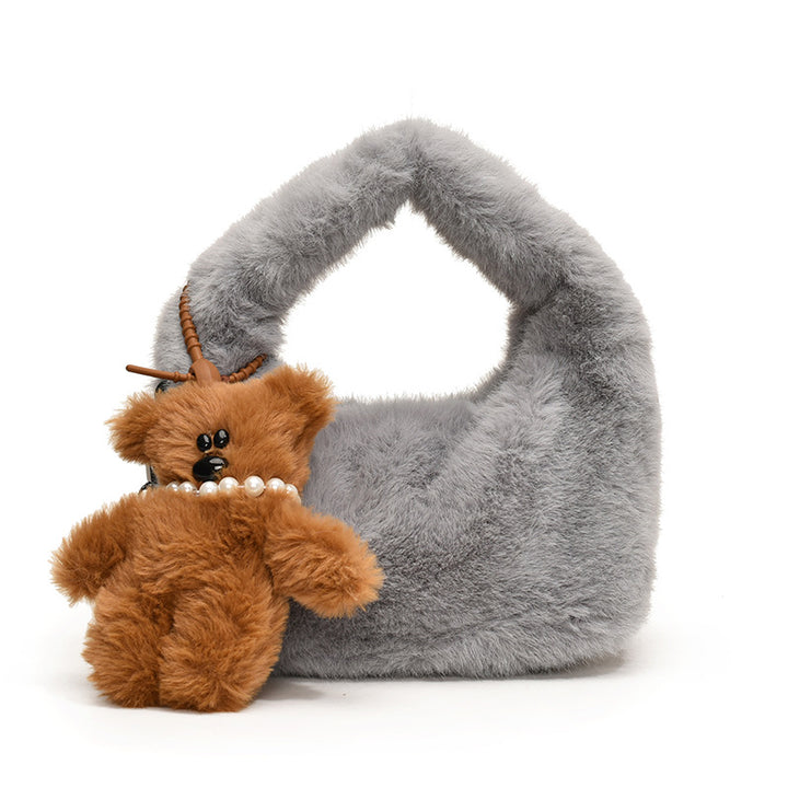 Plush Fur Mini Handbag