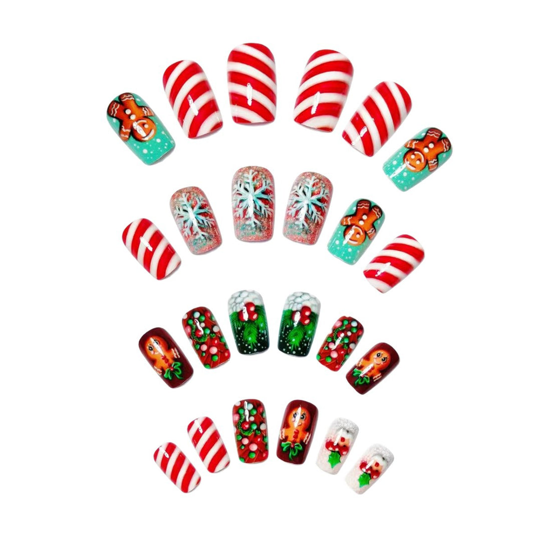 Artificial nails in gingerbread house design Stornfield