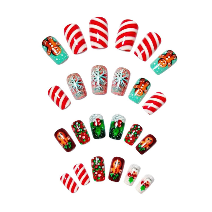 Artificial nails in gingerbread house design Stornfield