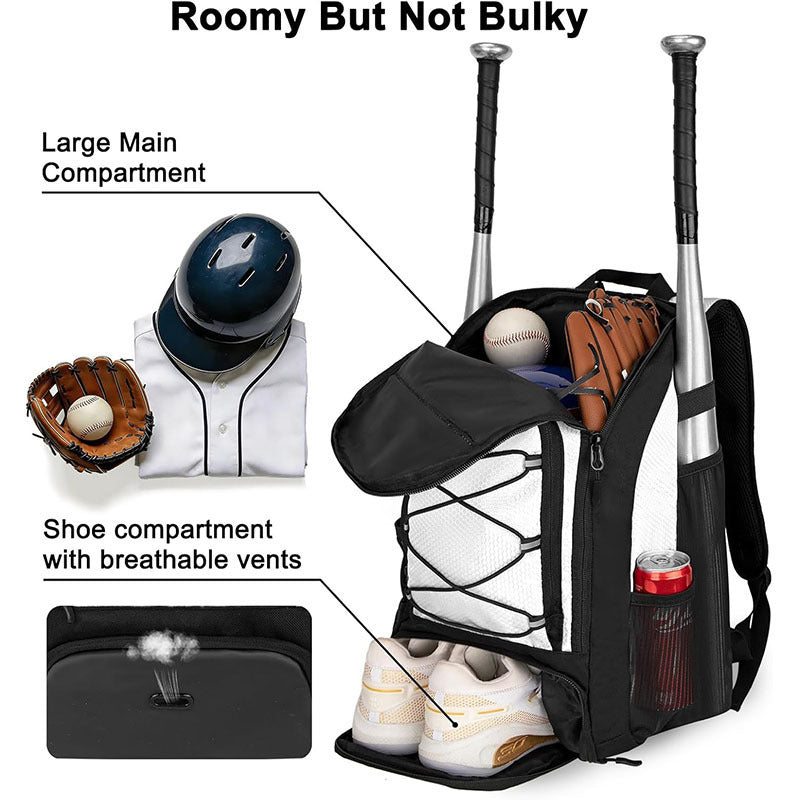Multi-Compartment Baseball Gear Backpack Stornfield