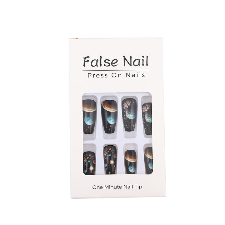 Artificial nails with galactic motifs Stornfield