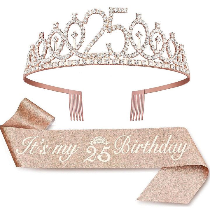 Ladies Crystal Princess Crown with 30 & Fabulous lettering Stornfield