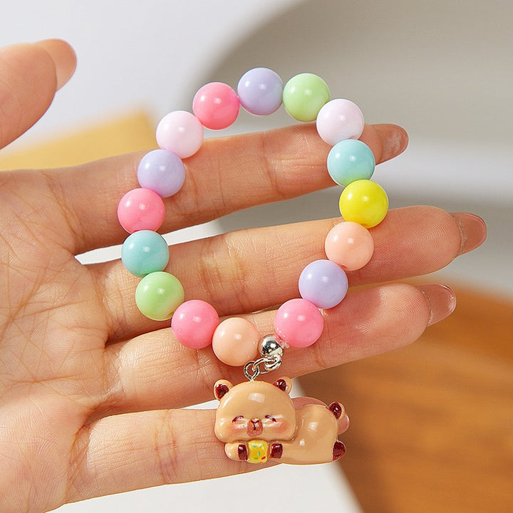 Colorful children's bracelet with crafted pendant Stornfield
