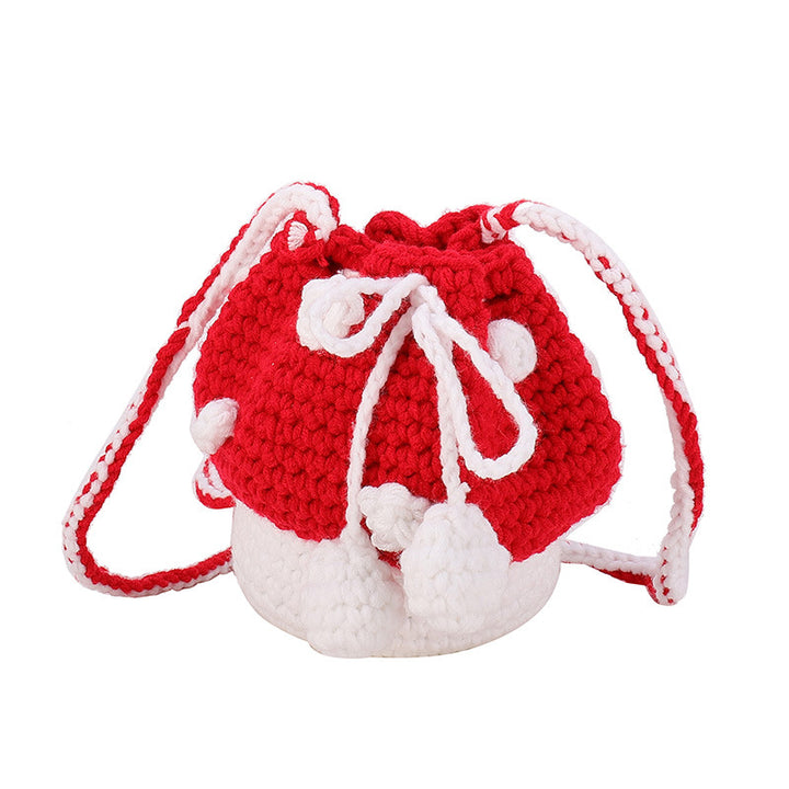 Cute Crochet Acorn-Themed Mini Backpack