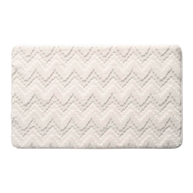 Chevron Pattern Memory Foam Bath Mat Stornfield