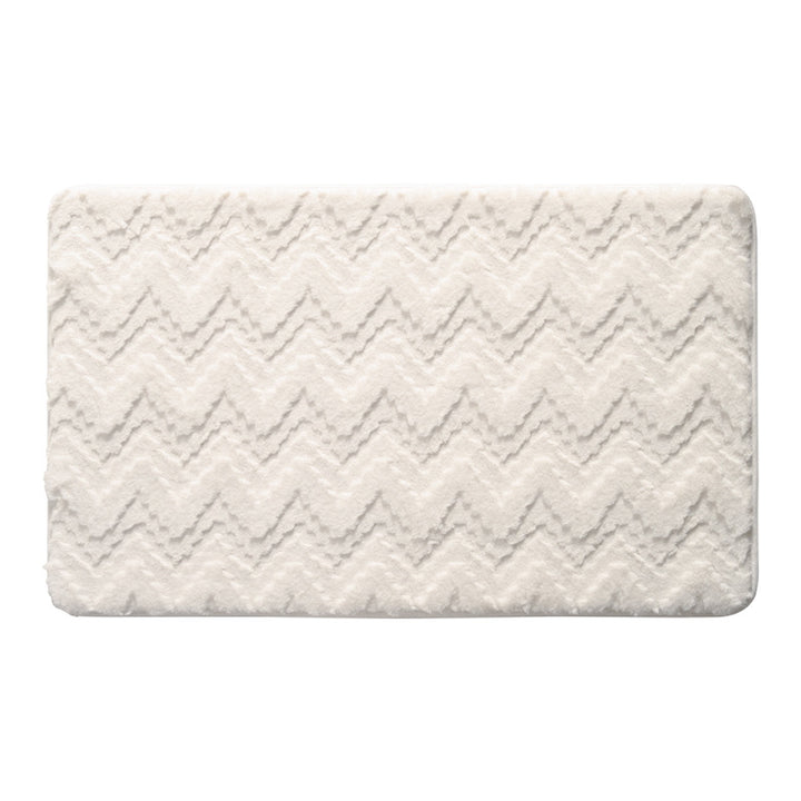 Chevron Pattern Memory Foam Bath Mat Stornfield