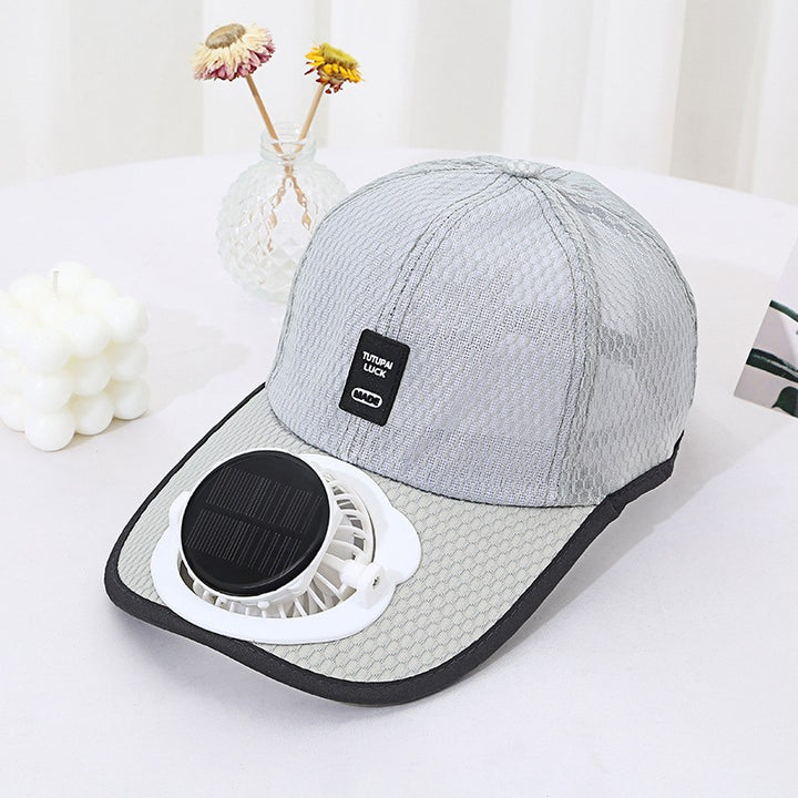 Solar-powered Fan Cap with integrated fan and breathable mesh Stornfield