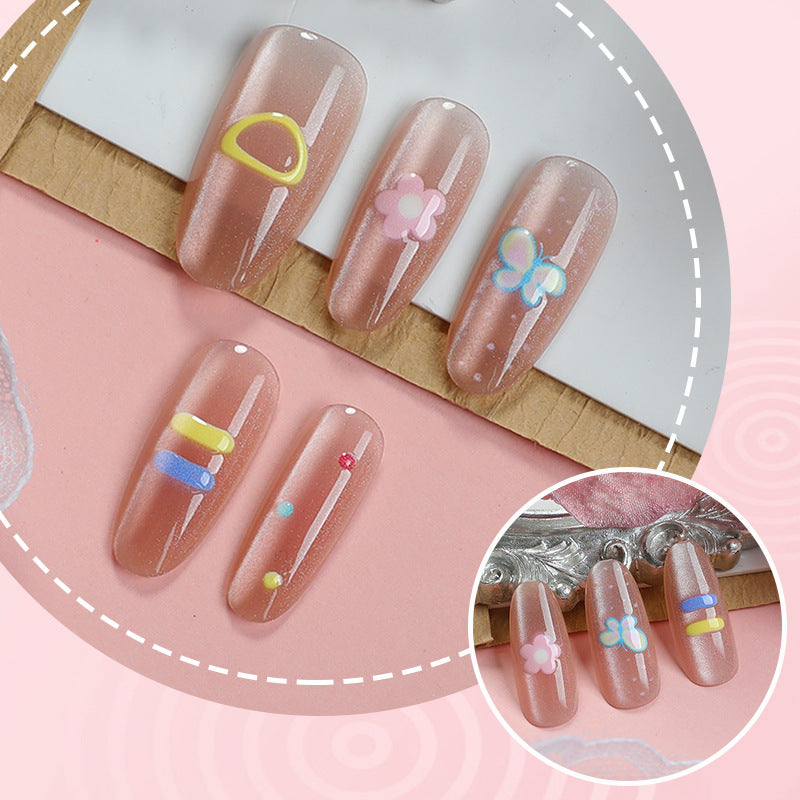 Creative Floral Art Press-On Nail Set