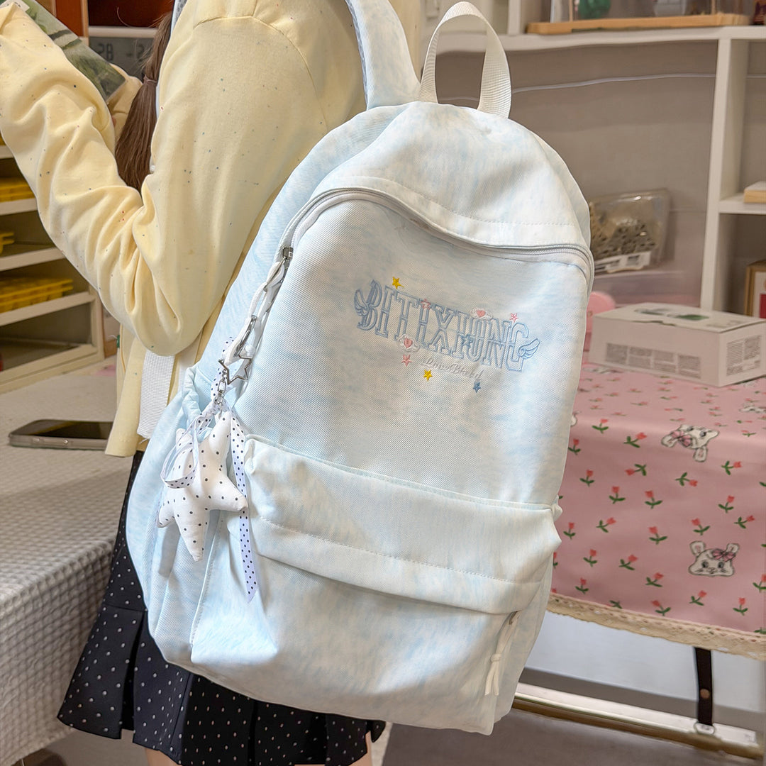 Casual Canvas Backpack with Keychain Stornfield
